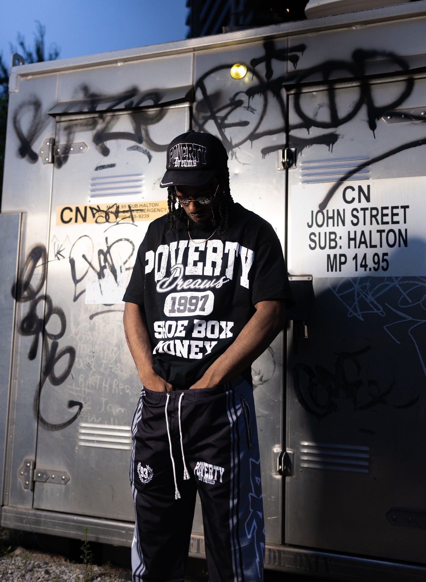 Shoe Box Money Drop Shoulder Heavyweight T-Shirt