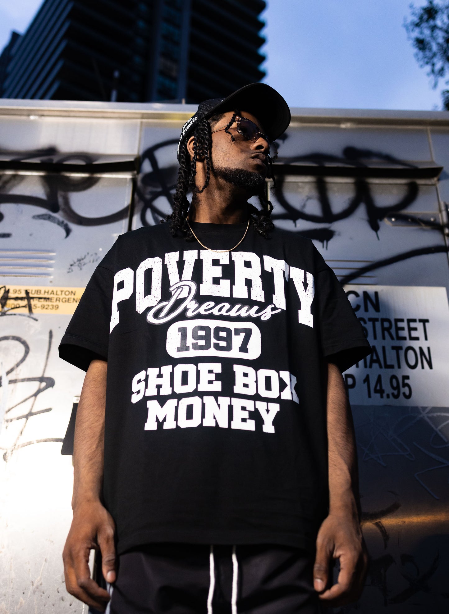 Shoe Box Money Drop Shoulder Heavyweight T-Shirt
