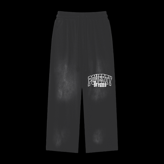 Acid-Wash Loose Fit Cotton Sweatpants